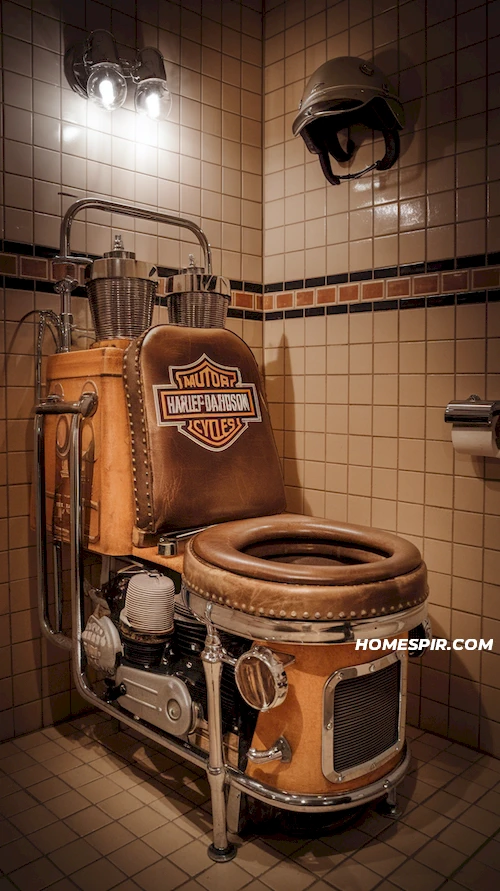 Vintage Classic Harley Toilet Commode