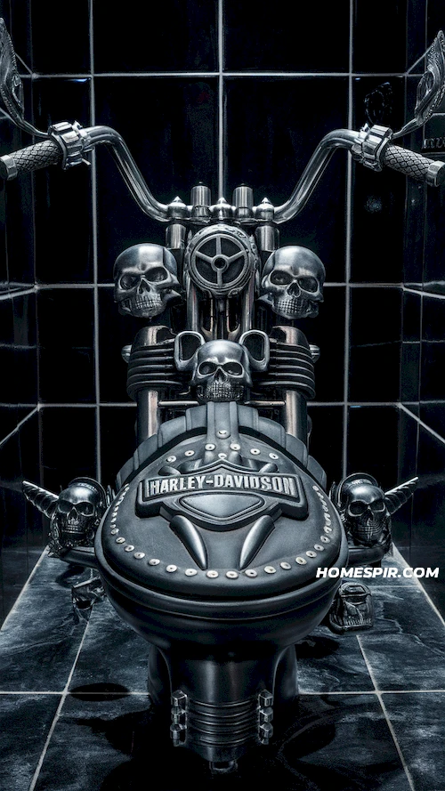 Harley Commode with Skull Motifs