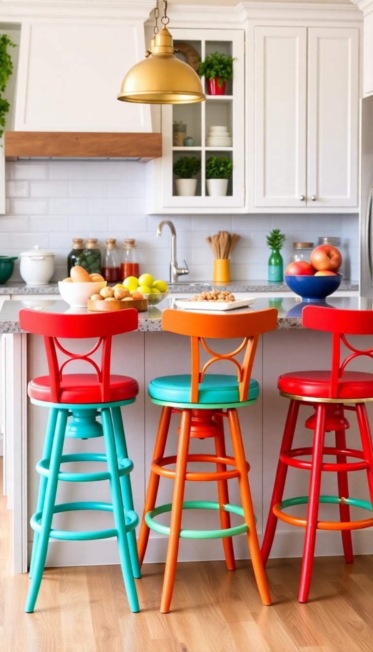 10. Retro Bar Stools