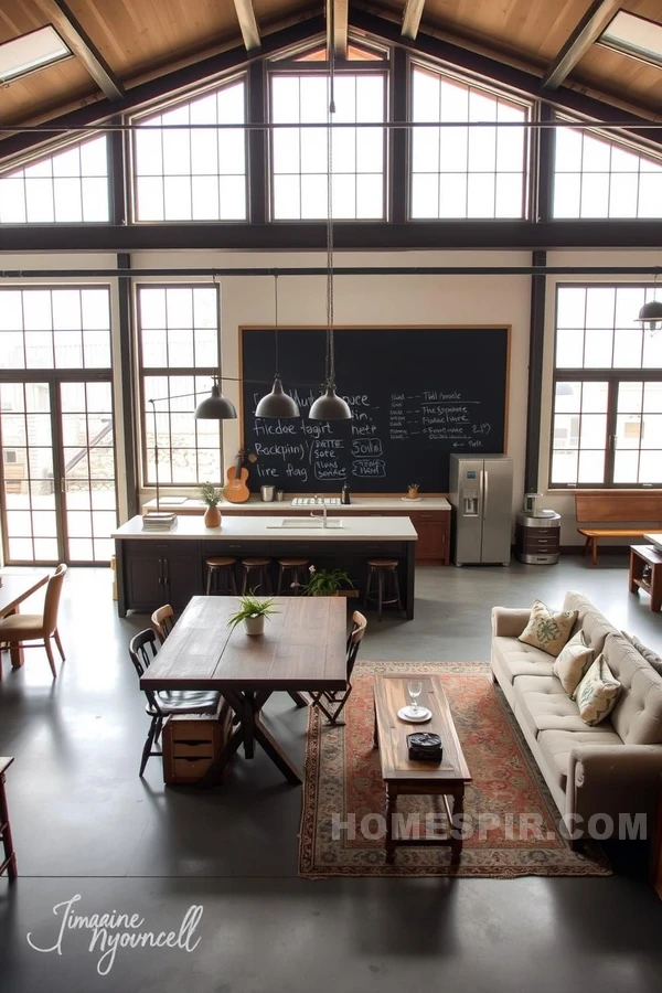 Abundant Light in Industrial Kitchen Space