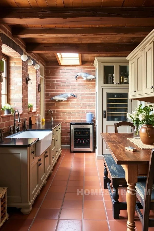 Airy Victorian Kitchen with Pastel Hues