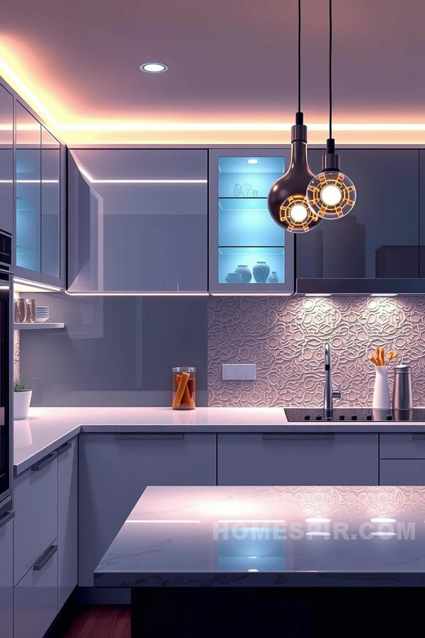 Ambient Lighting in Chic Kitchen Designs