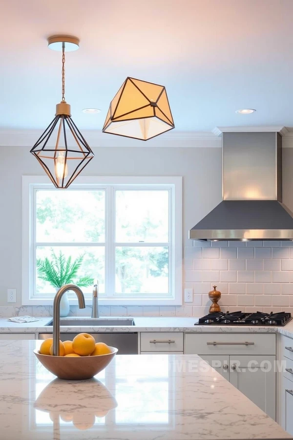 Angular Shape Pendant Lighting