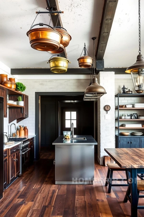 Antique and Modern Fusion in Kitchen