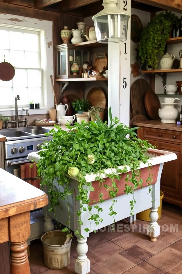 Antique Finds Add Vintage Character to Cottage Kitchens