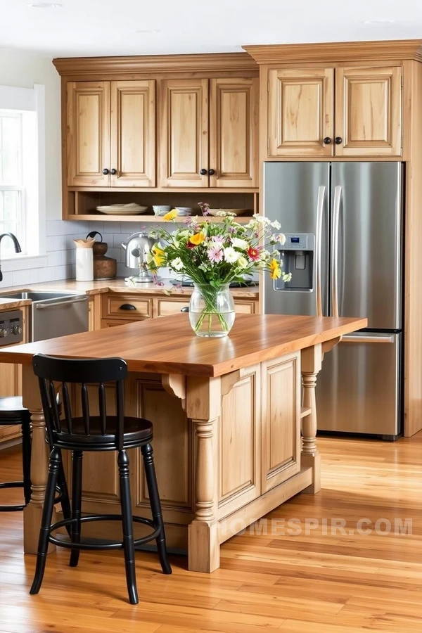 Antique Meets Modern in Colonial Kitchen