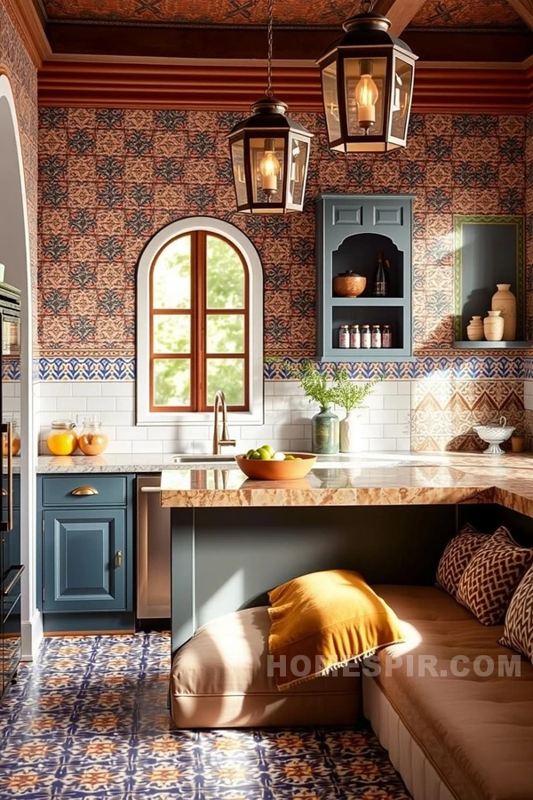 Arched Niches and Bold Colors in Moroccan Design