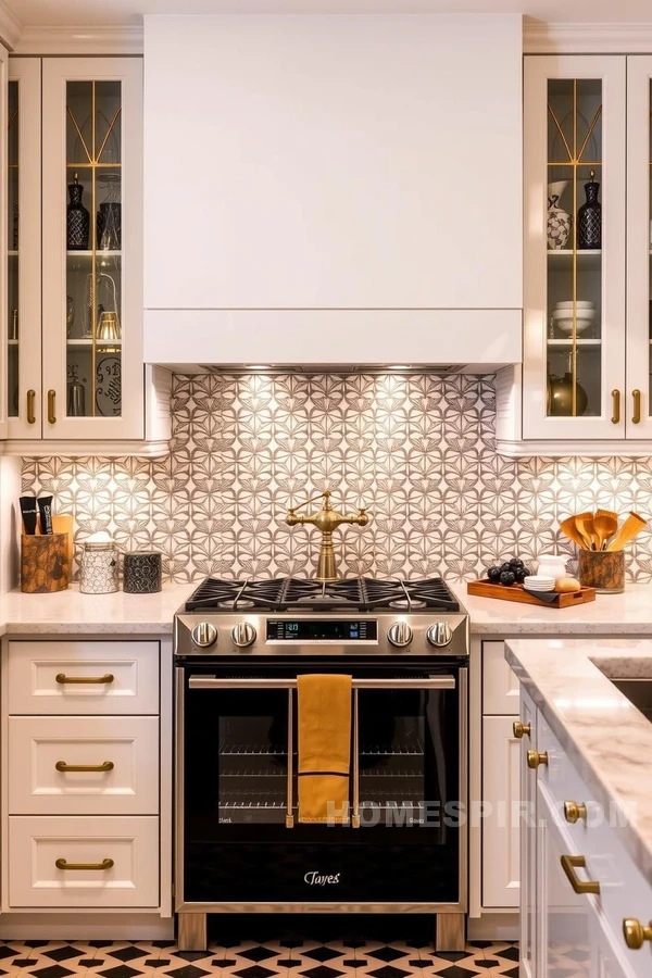 Art Deco Glam Kitchen with Geometric Flair