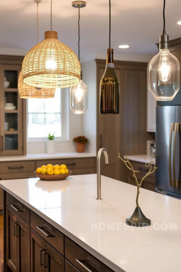 Artisan Lighting with Woven Accents