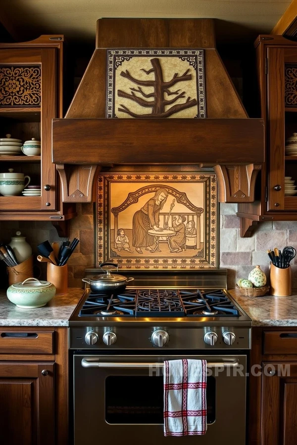 Artisanal Details in Rustic Cabin Kitchen