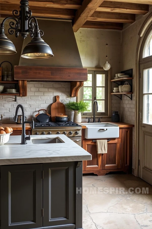 Artisanal Materials in Parisian Kitchens