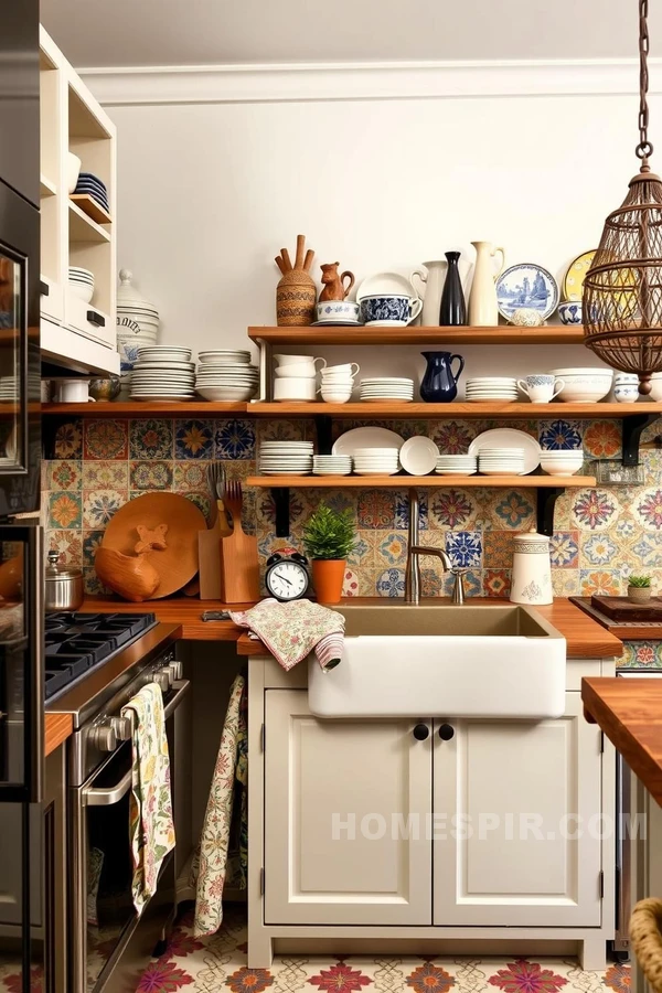 Artistic Bohemian Parisian Kitchen Decor