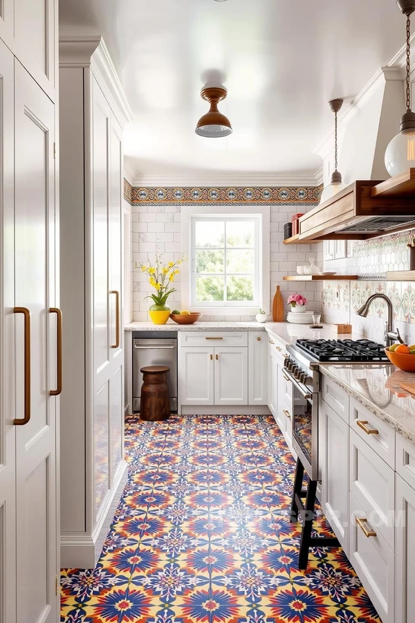 Artistic Talavera Tiles in Southwest Kitchen