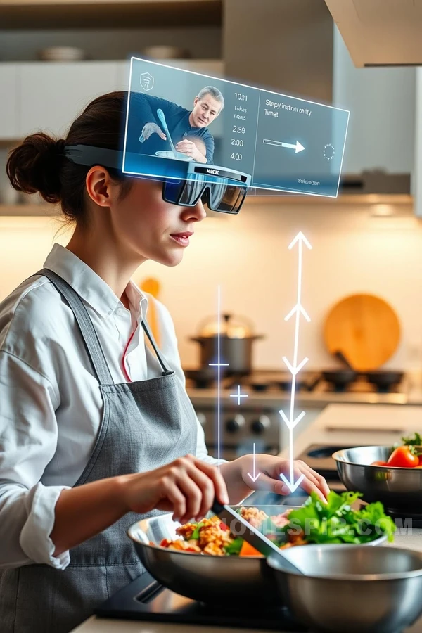 Augmented Reality Enhancing Cooking in Smart Kitchens