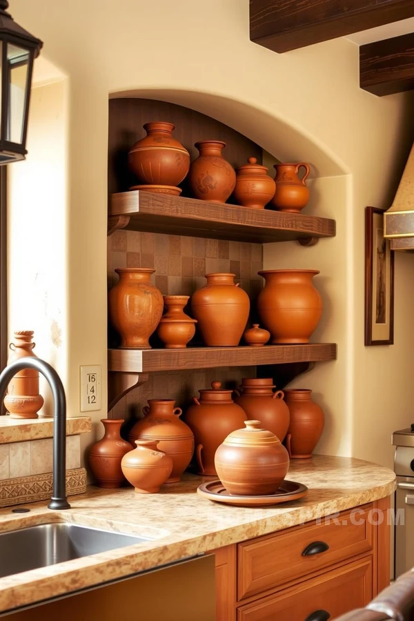 Authentic Tuscan Clay Pottery Elements