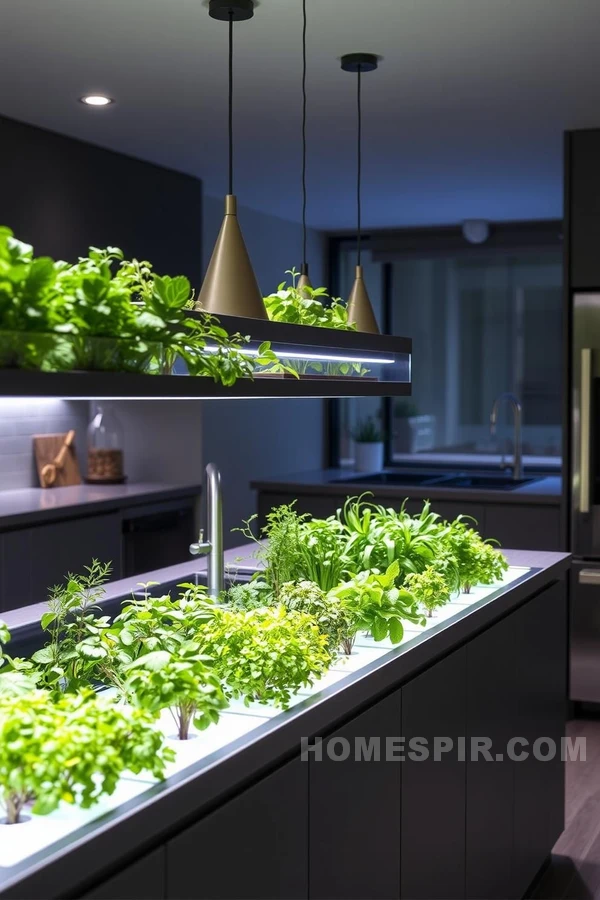 Automated Kitchen Garden for Sustainable Herb Growth