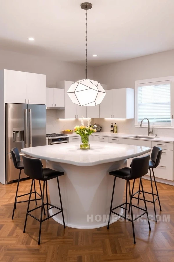 Balanced Geometric Kitchen Island