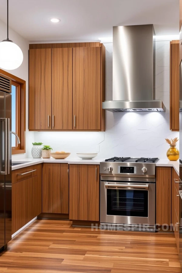 Bamboo Finish for Modern Zen Kitchen