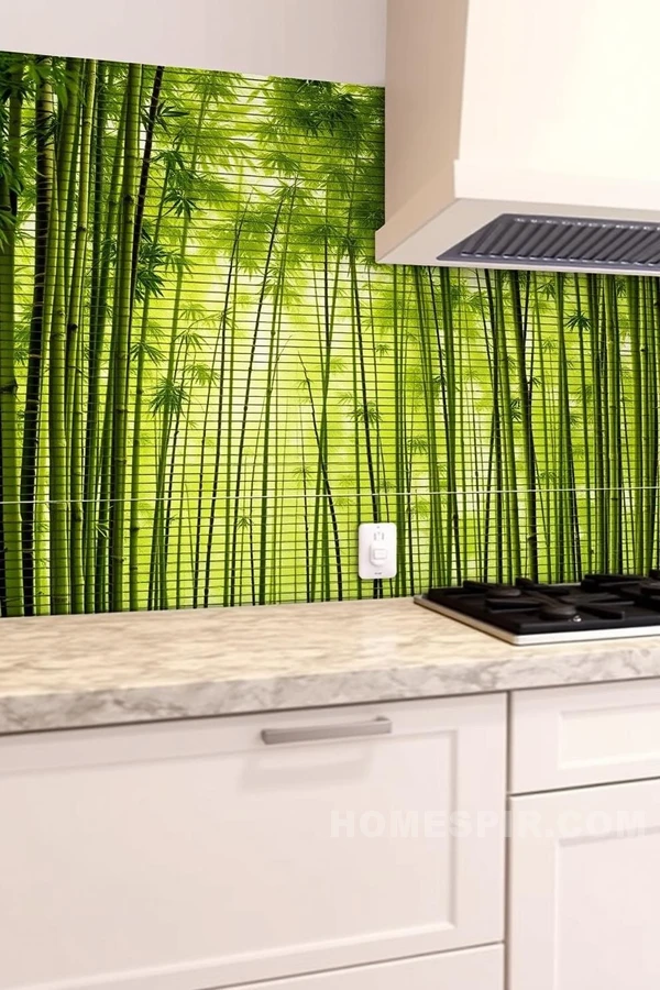 Bamboo Grove Backsplash for Asian Kitchens