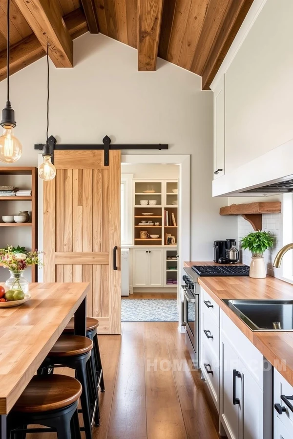 Barn Doors and Butcher Block Counters