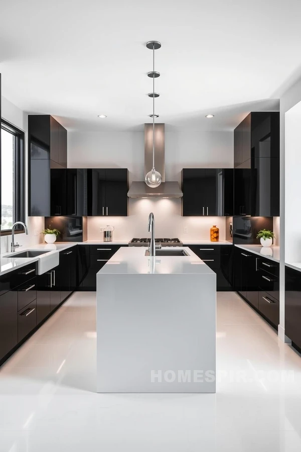 Black and White Minimalist Kitchen Inspirations