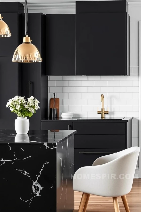 Black Matte Cabinetry in Chic Nordic Design