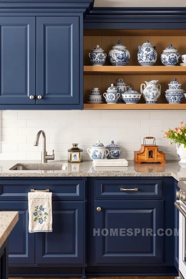 Blue and White Porcelain Kitchen Harmony