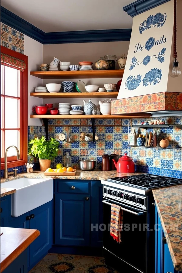 Bohemian Style Parisian Kitchen