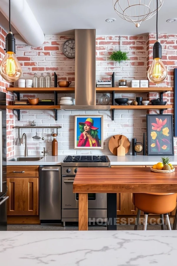 Bold and Modern Industrial French Kitchen