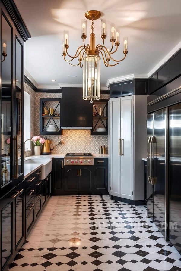 Bold Geometrics in Kitchen Design