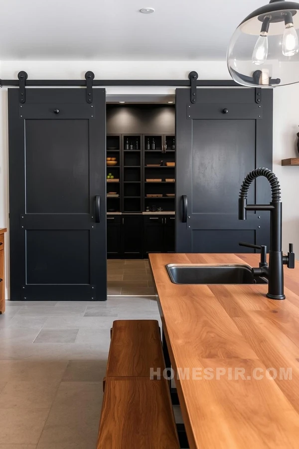 Bold Matte Black in Modern Kitchen