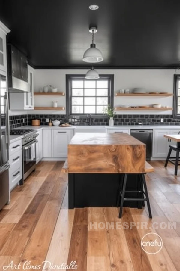 Bold Sustainable Kitchen with Recycled Glass Backsplash