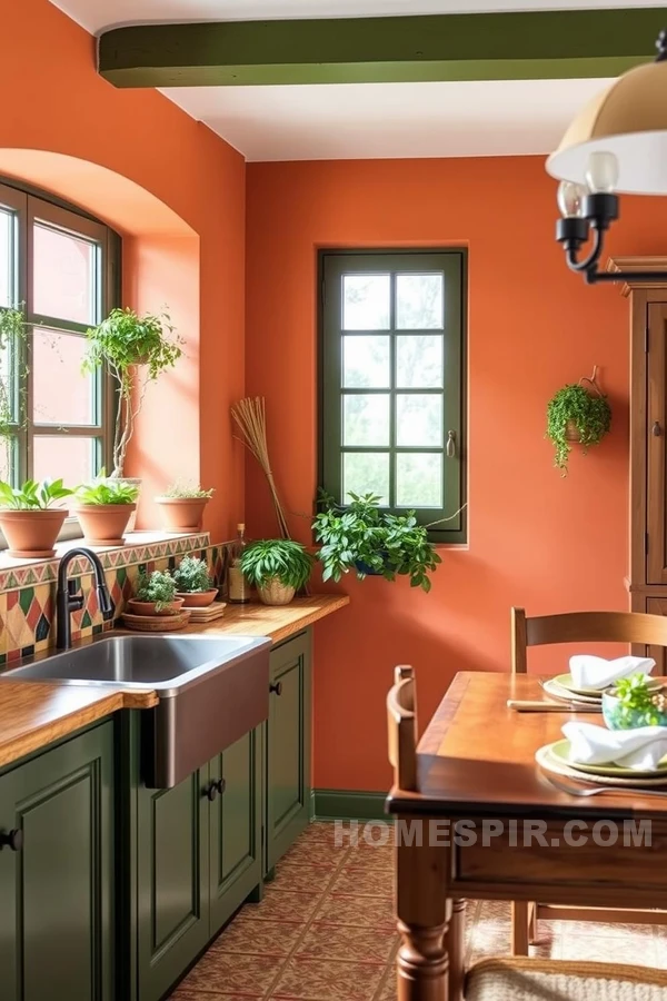 Bold Tuscan Palette with Terracotta Highlights