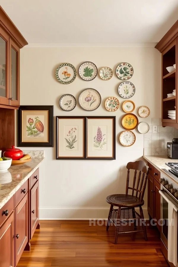 Botanical Accent in Colonial Kitchen Decor