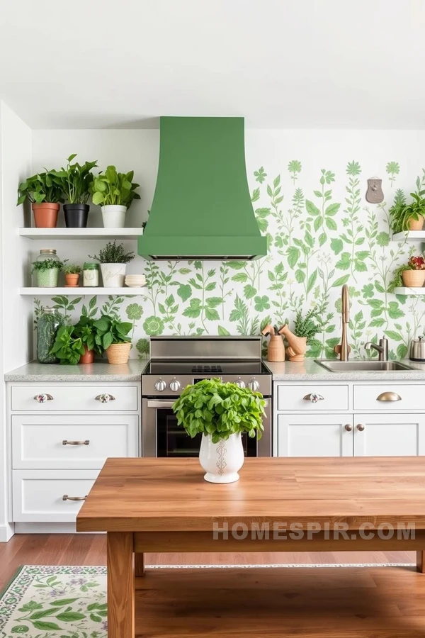 Botanical Prints Infuse Kitchen with Life