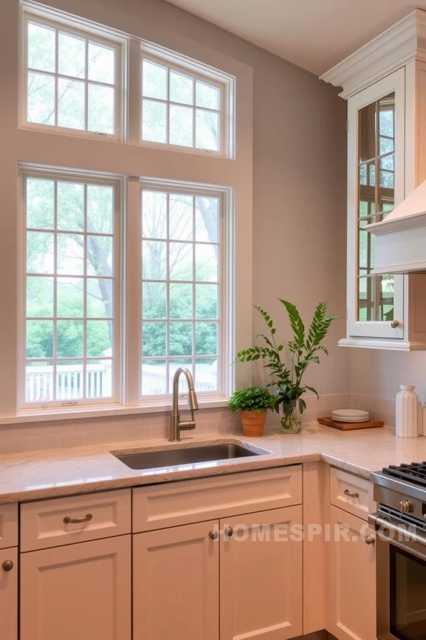 Bright Airy Kitchen with Natural Light