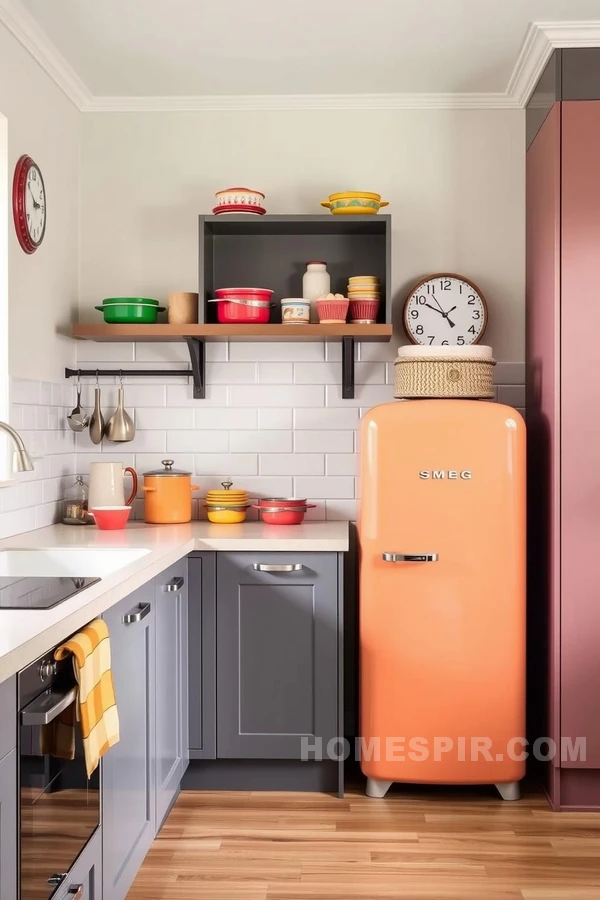 Bright Smeg Fridge Adds Retro Charm