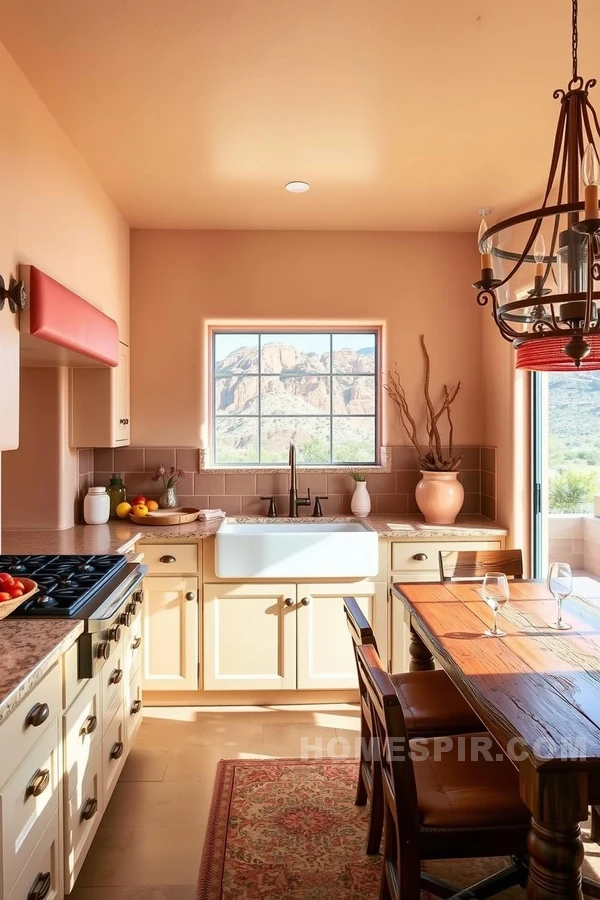 Bronze Accents and Sandy Cabinets