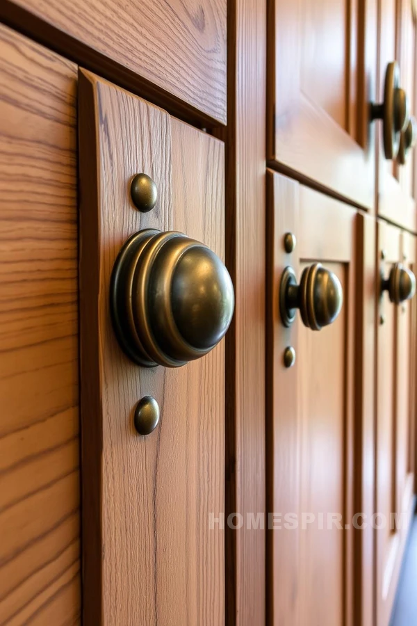 Bronze Hardware Enhances Farmhouse Kitchens