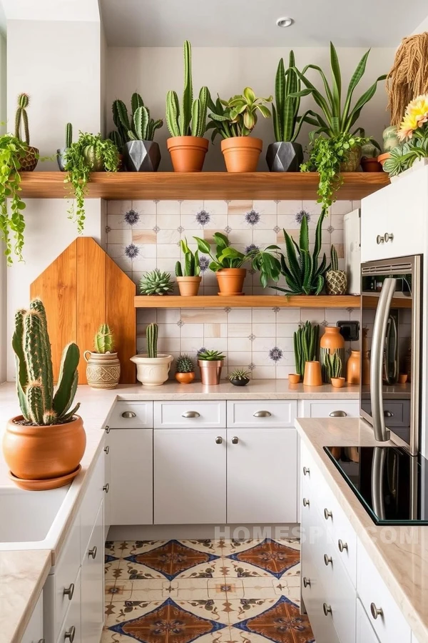 Cactus Inspired Decor for Southwestern Kitchens