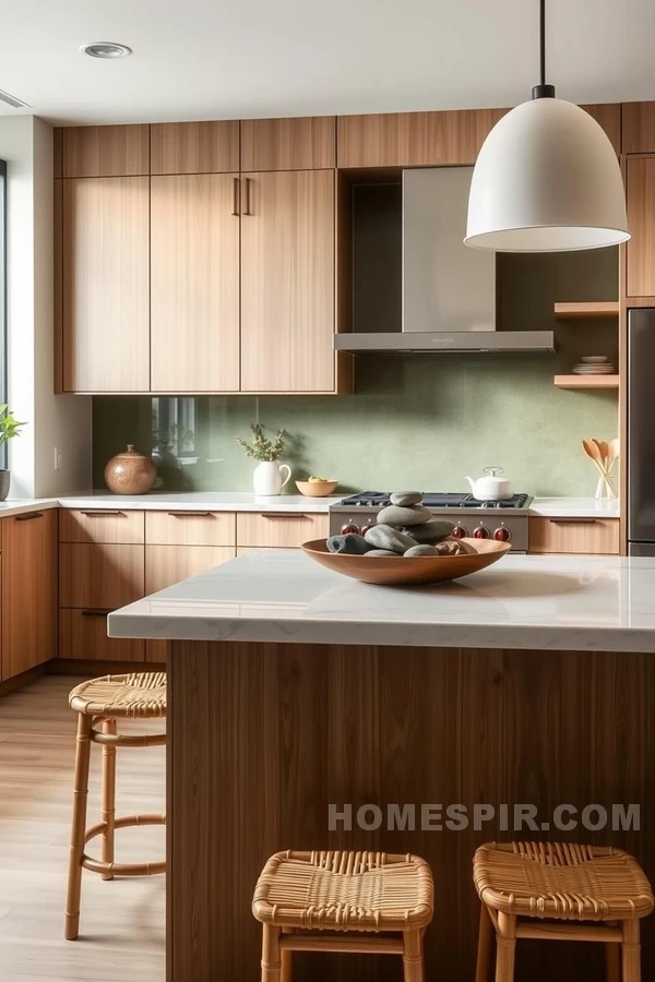 Calming Earth Tone Zen Kitchen Design