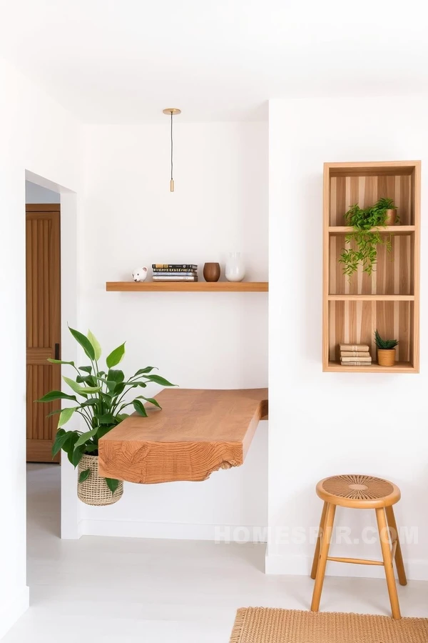 Calming White and Bamboo Zen Kitchen