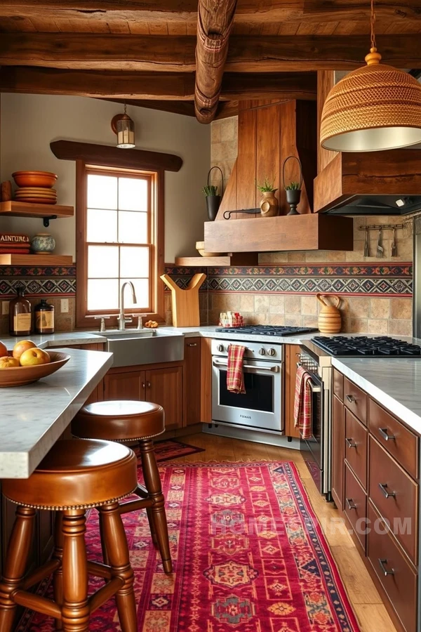 Captivating Southwestern Kitchen Textures