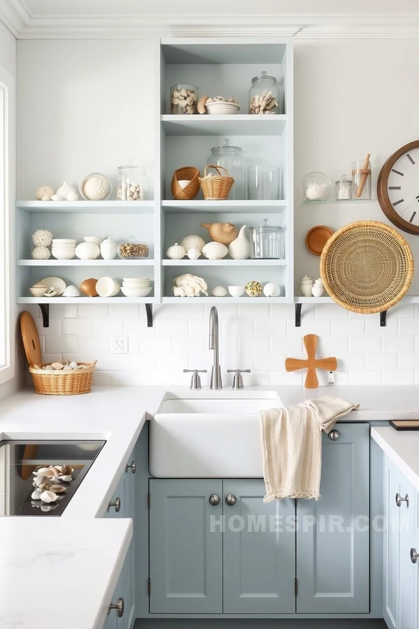 Casual Coastal Decor in Nordic Kitchen