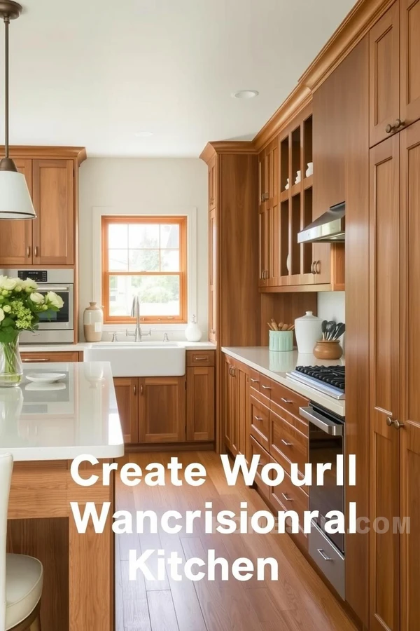 Central Island Dining Table in Kitchen