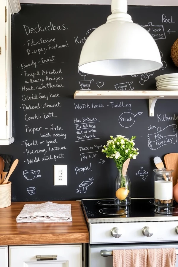 Chalkboard Backsplash Encourages Kitchen Creativity