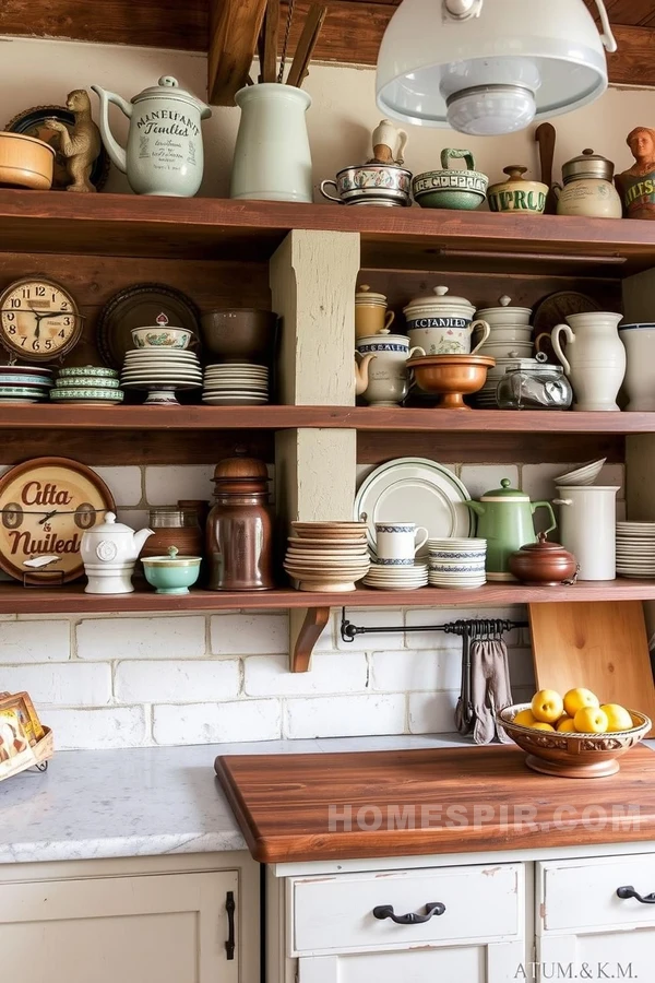 Character and Charm in Rustic Vintage Shelving