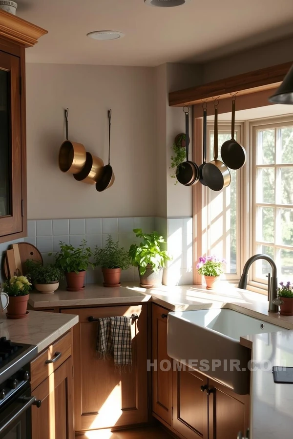 Charming Artisan Kitchen in Sunlight