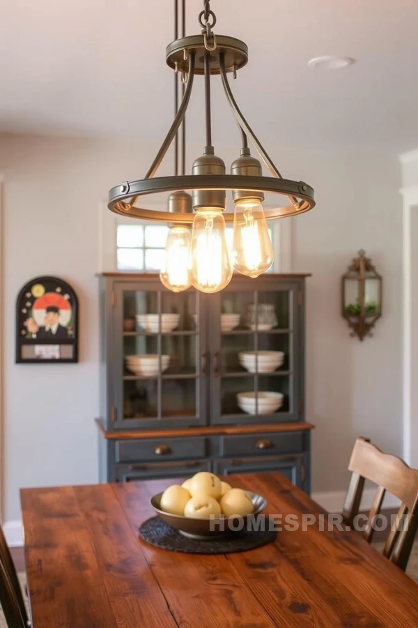 Charming Rustic Lighting with Modern Flair