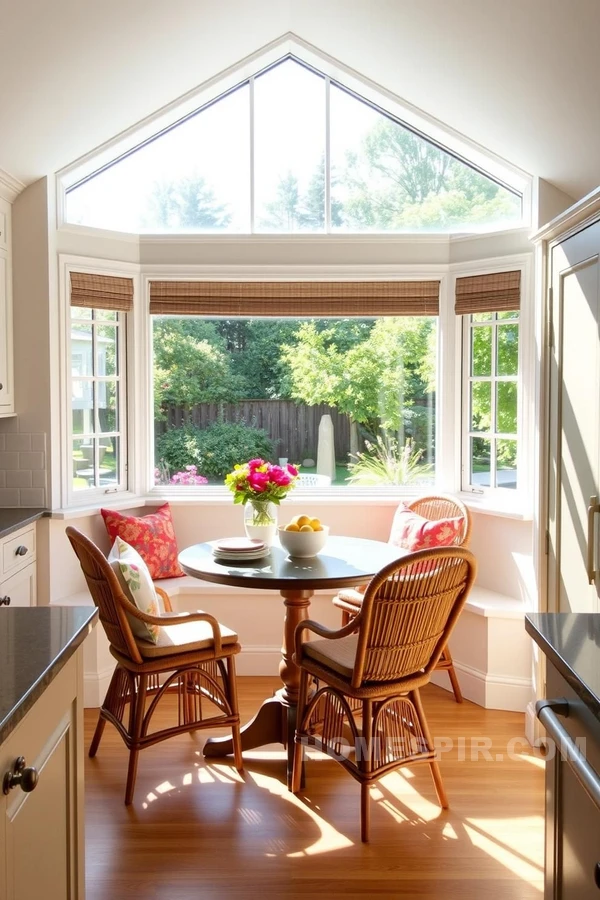 Chic Kitchen Breakfast Nook with Morning Light